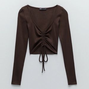 Zara Ruched Long Sleeve